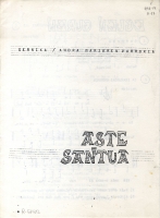 Portada de la partitura Aste Santua (1972)